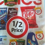 Kit Kat 185g / Smarties Block 200g $2.14 Ea, Pepsi Varieties 24 Pk $10 + 50% off Deals @ Coles