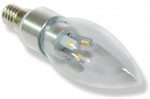  E14 3W LED Candle Bulb AC110-240V Dimmable Warm White@MyLED.com ($0.89USD/$1.07AUD Delivered)