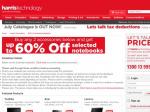 Up to 60% off Notebooks @ Harris Technology