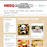 24 Hours Only EOFY SALE 40% OFF All Soft Toys and Pillows @ MEEQAUSTRALIA.com
