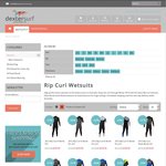 DexterSurf Australia Rip Curl Wetsuits - Extra 10% off
