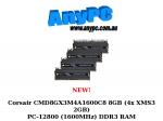 New! Corsair 8GB PC-12800 DDR3 RAM DIMMs Non ECC Unbuffered 8-8-8-24 DOMINATOR with DHX+ $356.95