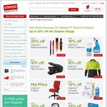 Up to 25% Off Staples Brand Products @ Staples.com.au
