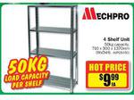Mechpro 4 Shelf Unit $9.99 EA @ Repco