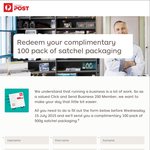 Complimentary 100 Australia Post 500g Satchels - Excludes Postage