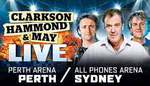 Up to 50% off Your Tickets of Clarkson, Hammond & May Live via Ticketek