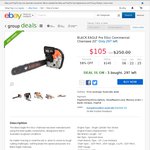 BLACK EAGLE  50cc Chainsaw 20" $105.00 (RRP $250) Delivered @ Bargainsonline [eBay Group Deal]