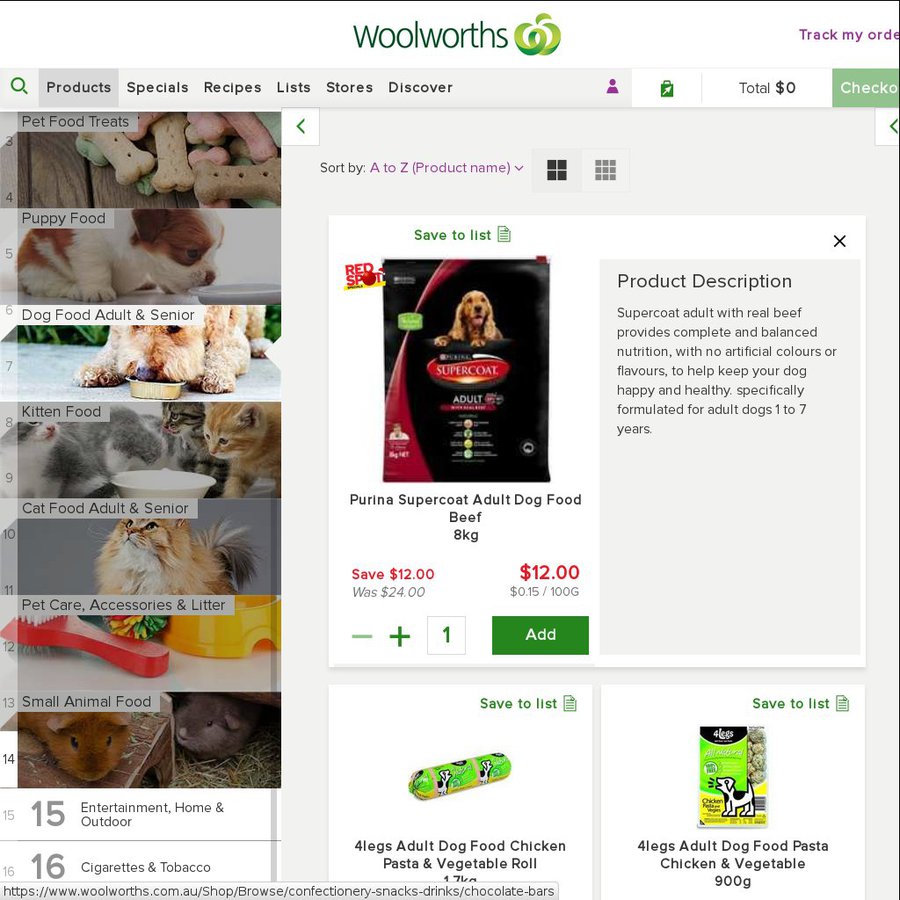 supercoat woolworths price