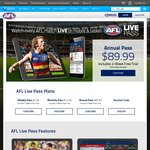 NAB Challenge Free Pass @ AFL Live App