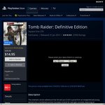 [PS4] Tomb Raider: Definitive Edition - $14.95 ($10.95 for PS+ Members) (Save $25) @ AU PSN