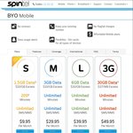 Spintel Mobile BYO 30 GB Data + Unlimited Calls N Texts for $49.95 Per Month. NO CONTRACT