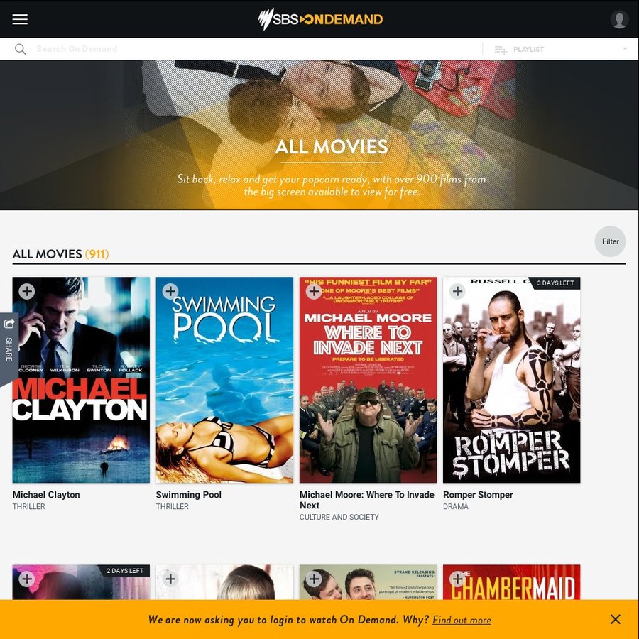 Over 900 Free Movies on Demand $0 @ SBS - OzBargain