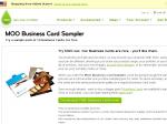 sample pack of 10 Business Cards, for free