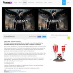 Complimentary Double Pass: THE MUMMY Premiere $8.95 @ Promotix (SA & VIC)