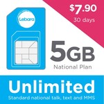 Lebara Mobile (Vodafone 4G) $29.90 Unlimited + 5GB Starter Pack for $7.90 Shipped