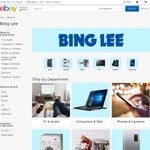 15% off Storewide @ Bing Lee on eBay