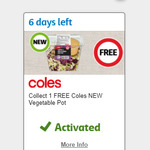 FREE Coles Vegetable Pot 200g via Flybuys