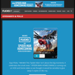 Win 1 of 5 Spider-Man: Homecoming Blu-Rays from Flicks