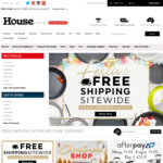 FREE Shipping Sitewide with No Minimum Spend @ House (Items from $0.70)