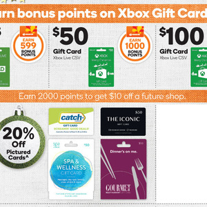 20x Everyday Rewards points on Apple gift cards @ Woolworths (11