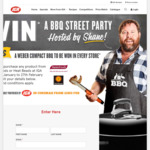Win a Shane Jacobsen Hosted BBQ Party for 50 Worth $17,600 +/- 1 of 1,178 Weber Compact Kettle BBQs from Metcash [With Purchase]