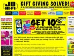 JB Hi-Fi 10% Cashback is back! (Online) for PayPal Purchases over $50