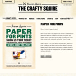 [VIC] Free Pint When You Are Going to a Major Event at The Crafty Squire, Melbourne
