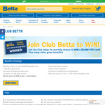 Win a $1,000 or 1 of 50 $20 Gift Cards Monthly from Betta