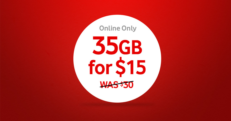 Vodafone $30 Starter Pack for $15 + Free Shipping Australia Wide