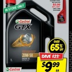 Castrol GTX 20w-50 $9.99 (was $30.99) @ Autobarn In-Store