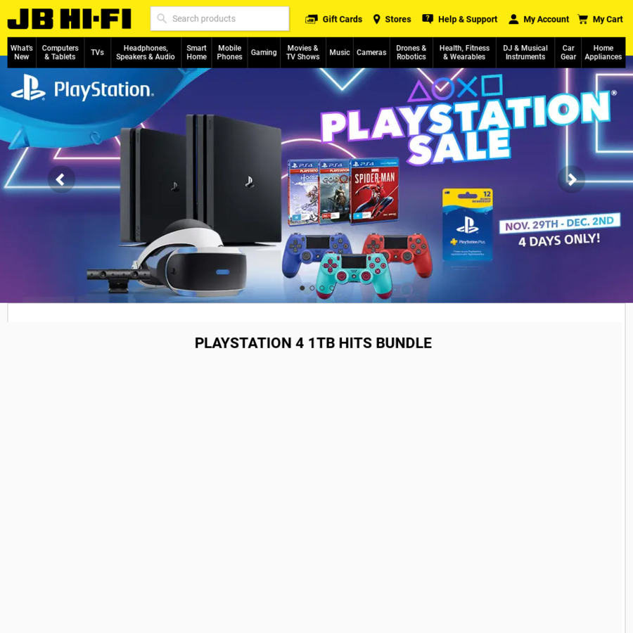 PS4 PlayStation 4 500GB Console - JB Hi-Fi