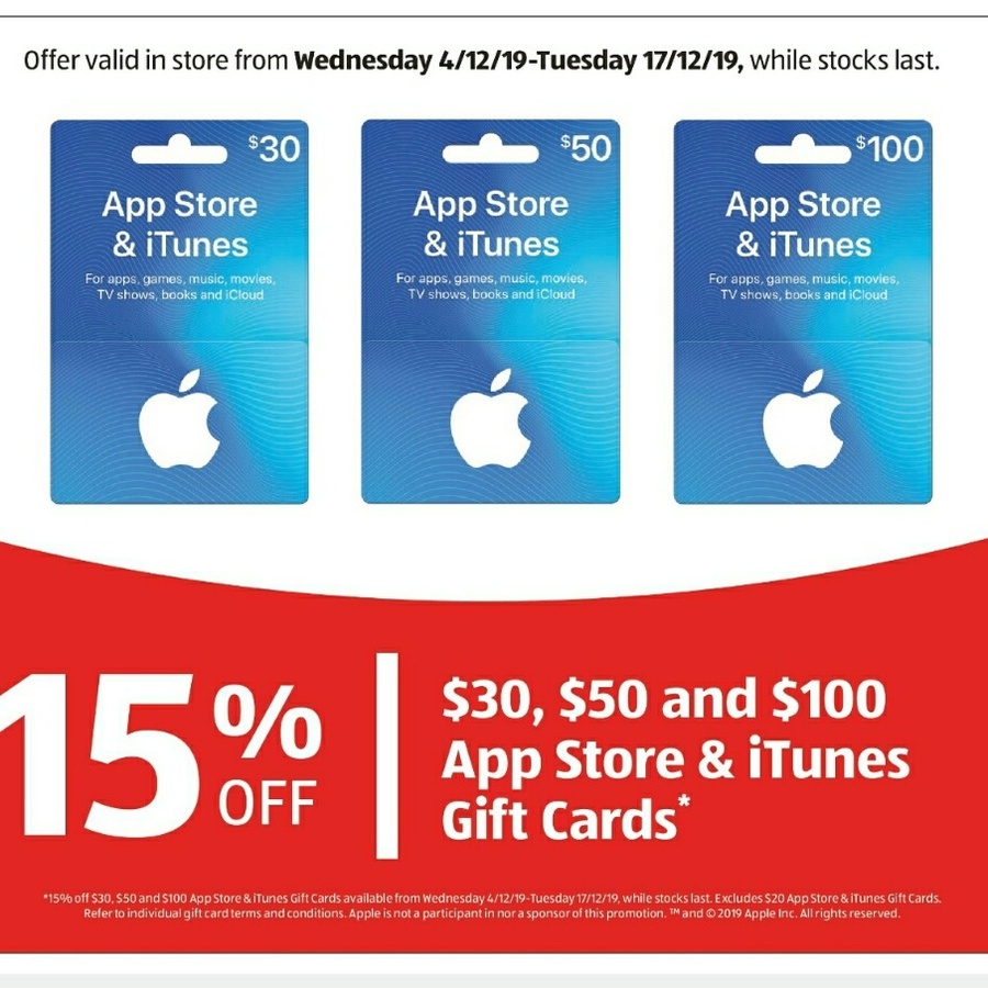 15% off iTunes Gift Cards (Excluding $20 Gift Cards) @ Coles - OzBargain