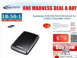 Samsung S2 1TB Portable Hard Drive $79 Pickup, or Plus Postage. One Day Deal Only