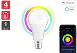 Kogan SmarterHome 10W RGB + CCT Colour & Warm/Cool White Smart Bulb (B22, Pack of 4) -  $49 Delivered @ Kogan