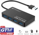 Tersely 4-Port USB 3.0 Hub $11.96 + Delivery ($0 with Prime/ $39 Spend) @ Statco via Amazon