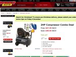 Supercheap 2HP Compressor Combo Deal $97.99 (Save $48)
