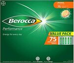 Berocca Energy Vitamin Tablets 75pk $19 ($17.10 Sub & Save), 30pk $8.28 ($7.45 Sub & Save) + Delivery ($0 Prime/$39) @ Amazon AU