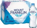 Mount Franklin Still Water 20x 500ml $8.99 ($8.09 Sub & Save) + Delivery ($0 with Prime/ $39 Spend) @ Amazon AU