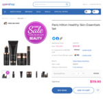 70% off Paris Hilton Healthy Skin Essentials Set $119.90 Delivered @ Openshop