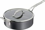 Tefal H9123344 Jamie Oliver Cooks Classic Induction Non-Stick Hard Anodised Sautepan 26cm + Lid $81.50 Delivered @ Amazon AU