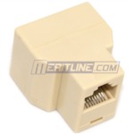 2 Pack - RJ45 LAN 2 Ways Plug Connector Joiner/Splitter CAT 5 - $1.99 - FREE Shipping !