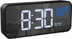 AMIR Digital Alarm Clock (Upgraded), Mirror LED Clock $20.79 + Delivery ($0 Prime/ $39 Spend) @ AMIR&ORIA Direct via Amazon AU