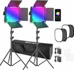 Neewer 2 Pack 660 PRO RGB LED Video Light Softbox Kit $283.99 Delivered @ Amazon AU