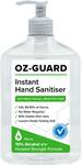 Ozguard 70% Alcohol Hand Sanitiser 750ml Pump Bottle $2 ($0.27/100ml) @ Woolworths