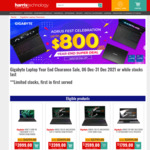 Gaming Laptop Year End Clearance Sale (GIGBAYTE)