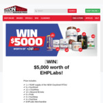 Win $5,000 Worth of EHPLabs Nutritional Supplements from Nutrition Warehouse