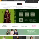 10% off Ethnic Apparel + £10 Delivery (£0 with  £110 Order) @ Andaaz Fashion UK