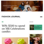 Win $500 to Spend on XRJ Celebrations Candles from Fashion Journal