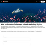 Win a Trip to The Galapagos Islands (Flights to Quito Ecuador + 10 Day Cruise) Worth $17,500 from Hurtigruten Australia [Not NT]
