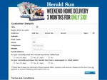 Herald Sun - 3 Months of Weekend Papers for $10 Delivered (VIC Only)